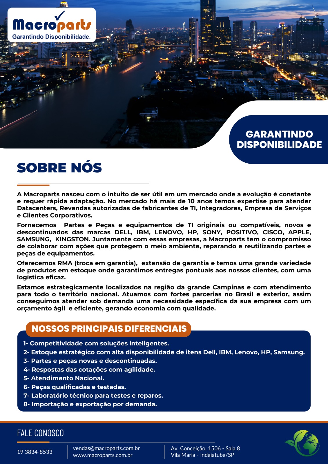 Macroparts - partes e peças, spare parts e hardware de informática para computadores